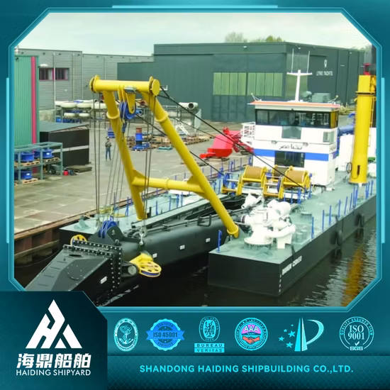 Fluxo de água 3000/3500/5000m3 Hidráulico Diesel Enigne 20 polegadas Cortador de Draga de Areia Draga de Sucção para/Lago/Mar/Reservatório/Porta Areia